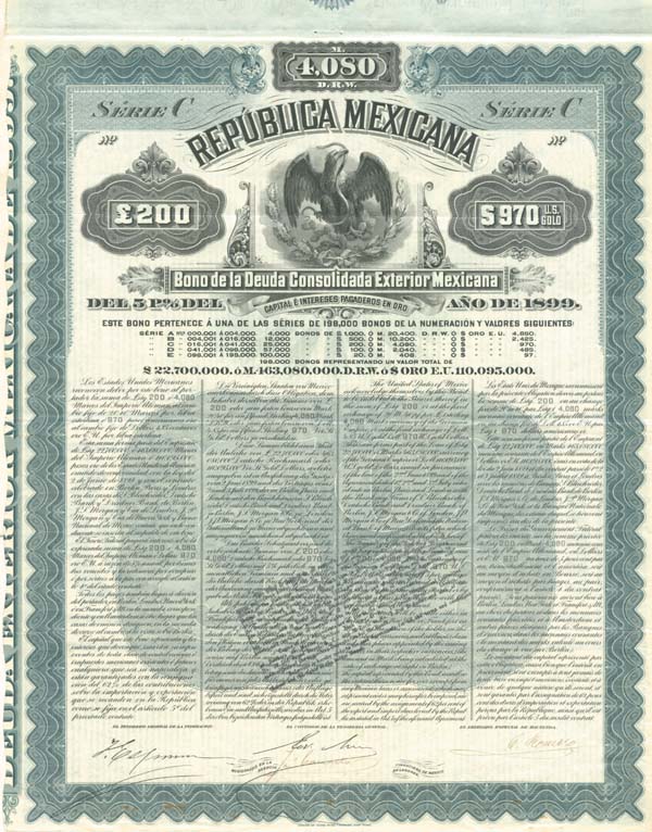 Mexicana Blue Republica Mexicana - PRICE ON REQUEST
